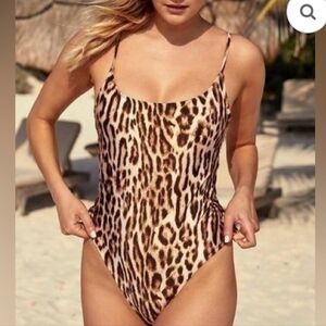 Monday Swimwear Leopard Print One Piece